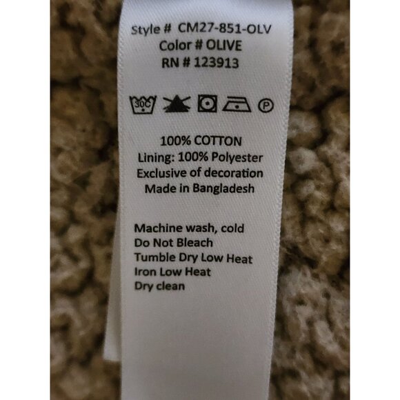 Jachs New York Utility Jacket Mens Size Small Olive Green 100% Cotton - Picture 7 of 9